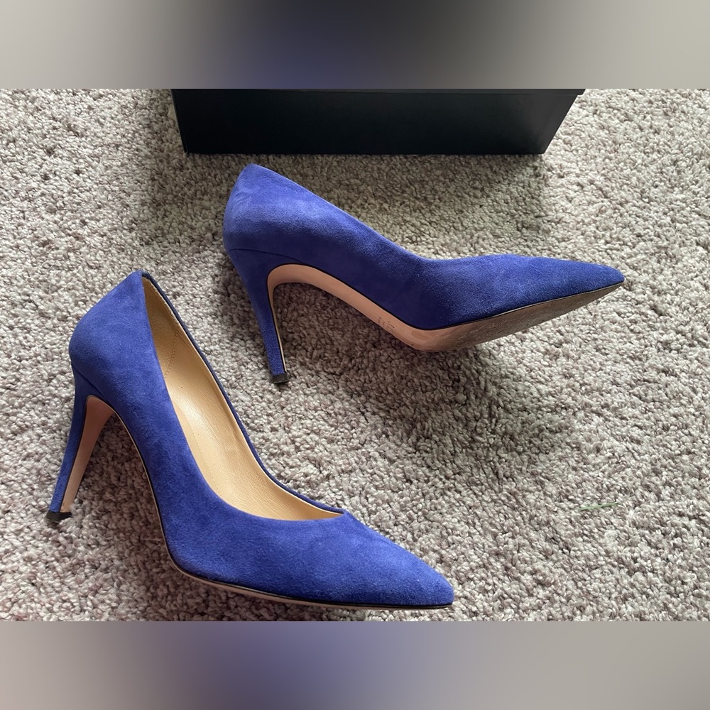 Jcrew Everly suede pumps in deep violet size 8